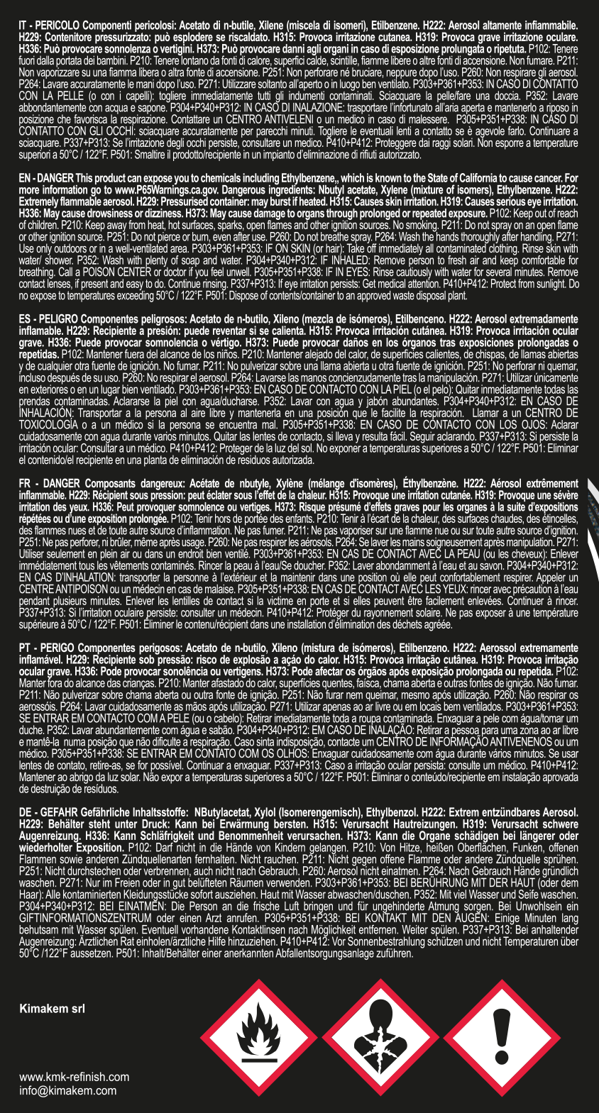 KMK - TEXTURADO NEGRO PARA PLASTICOS 400ML (black bumper)