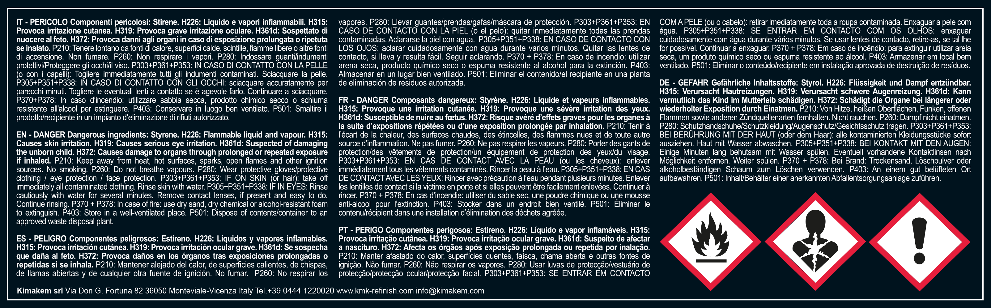 KMK - Masilla para carroceria ultraligera