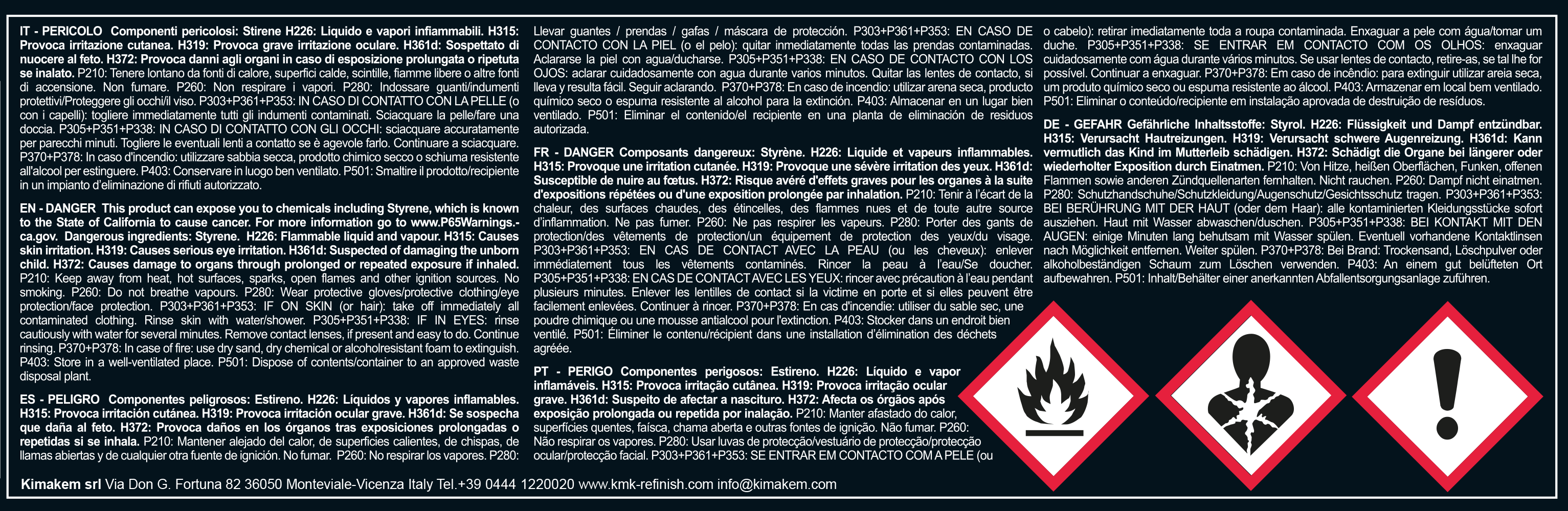 KMK - Masilla para plastico coche