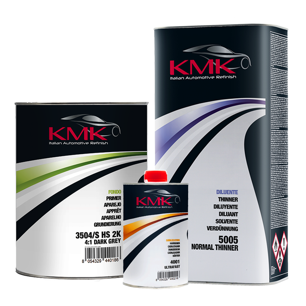 KIT FONDO GRIGIO SCURO 3504/S (catalizzatore ultrarapido e diluente)